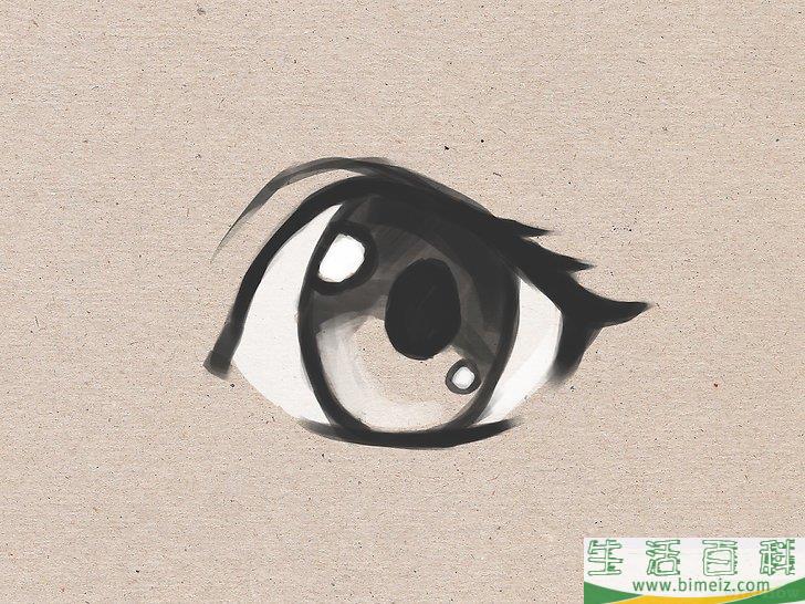 怎么画简单的动漫眼睛