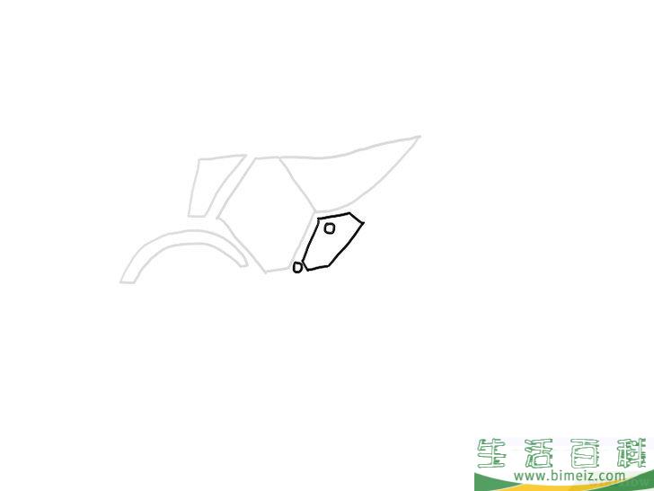 怎么画摩托车