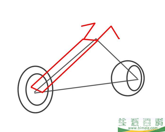 怎么画摩托车