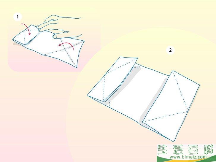 怎么折便条