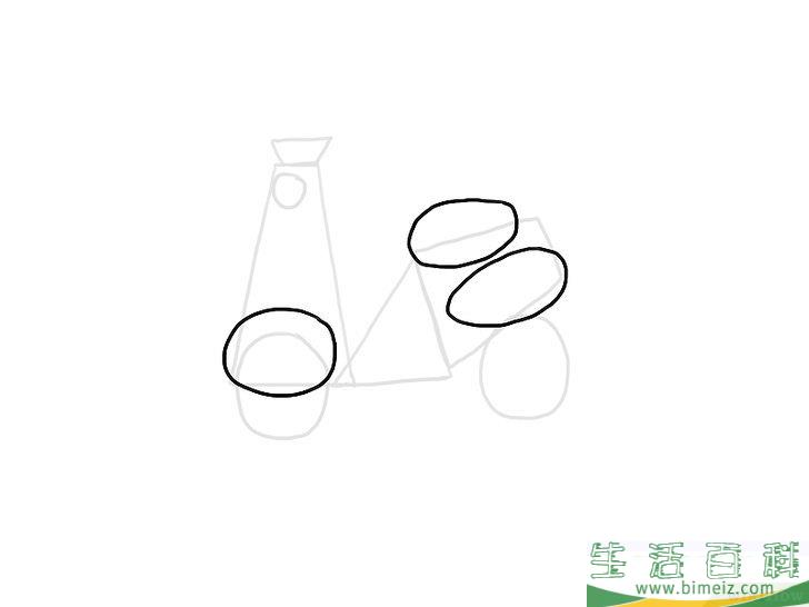 怎么画摩托车