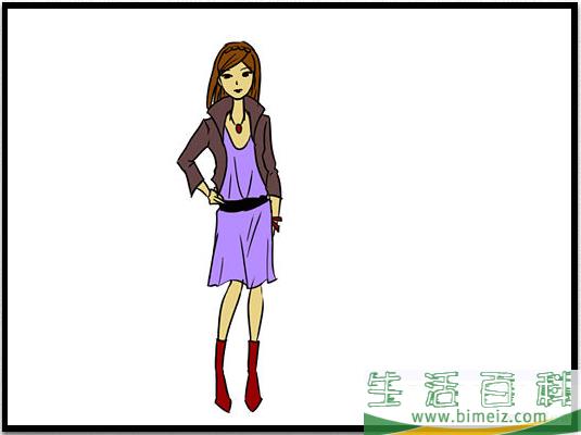 怎么画连衣裙