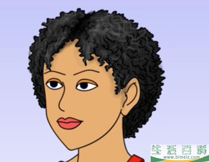 怎么画卷发
