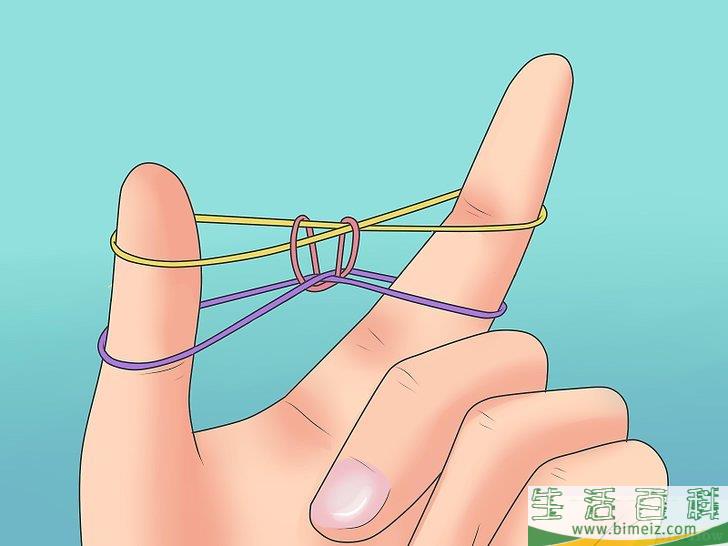 怎么制作彩虹织机橡皮筋手链