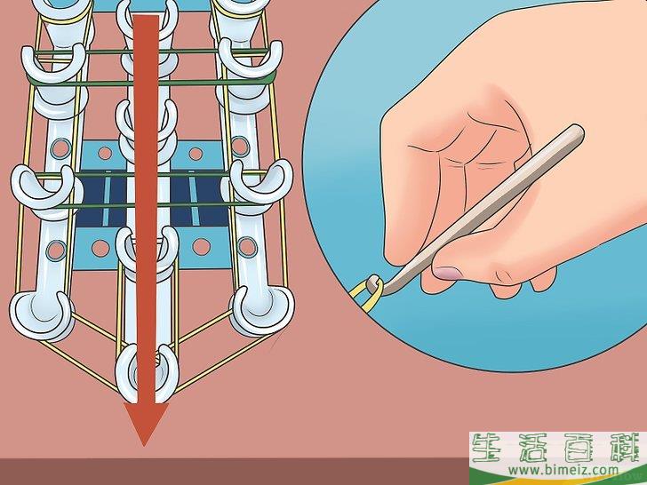 怎么制作彩虹织机橡皮筋手链