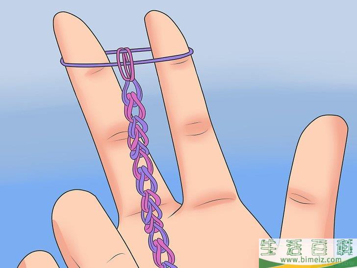 怎么制作彩虹织机橡皮筋手链