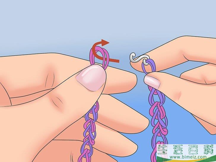 怎么制作彩虹织机橡皮筋手链
