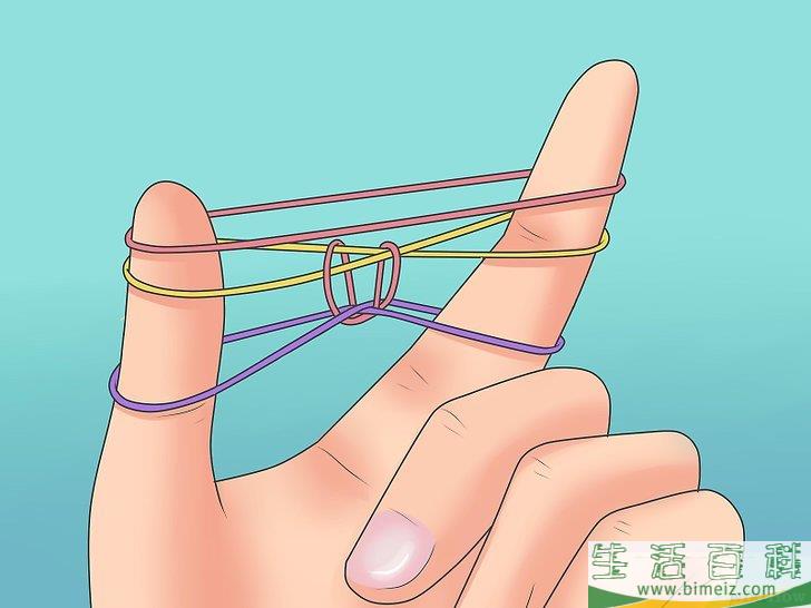 怎么制作彩虹织机橡皮筋手链