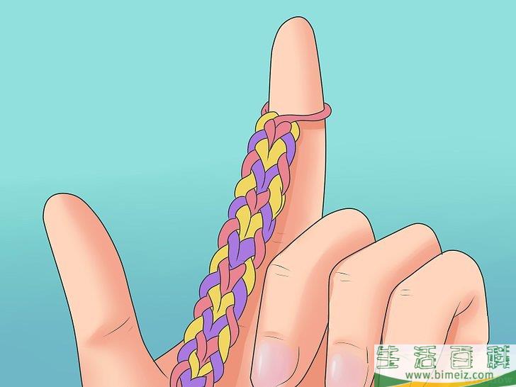 怎么制作彩虹织机橡皮筋手链