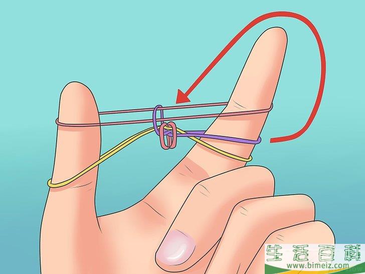 怎么制作彩虹织机橡皮筋手链