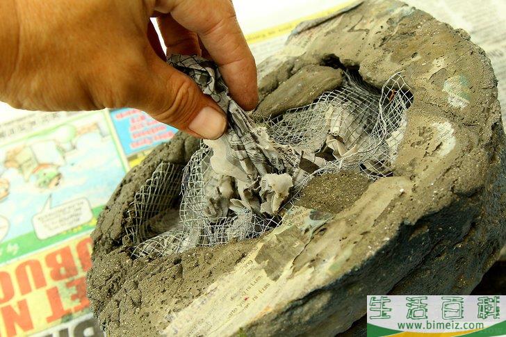 怎么用水泥砂浆制作假岩石
