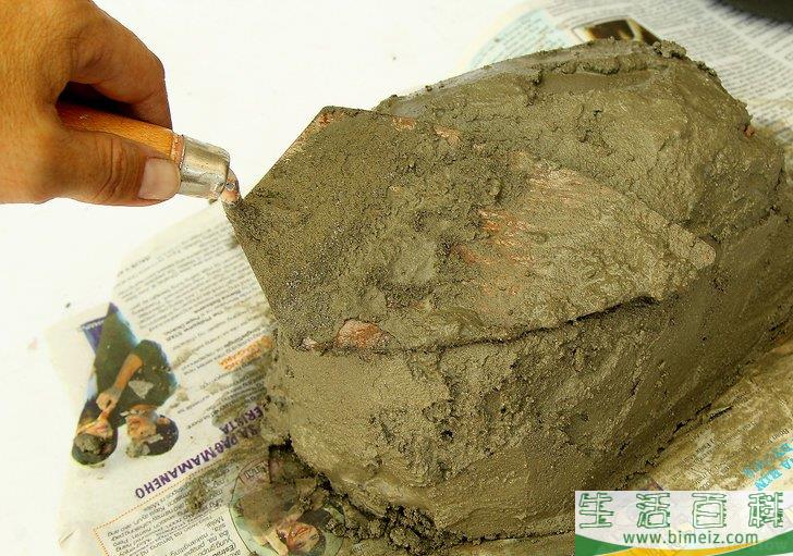 怎么用水泥砂浆制作假岩石