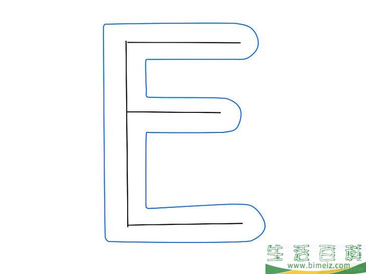 怎么画3D字母