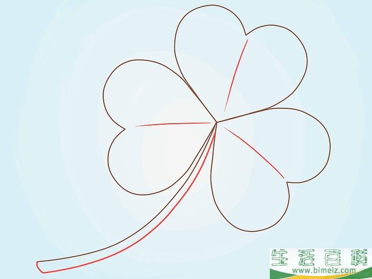 怎么画苜蓿草（三叶草）