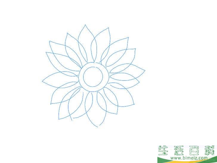 怎么画花