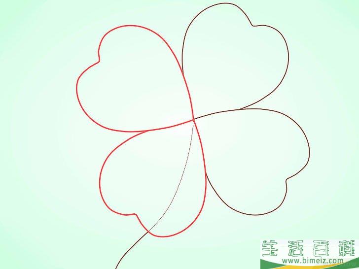 怎么画苜蓿草（三叶草）