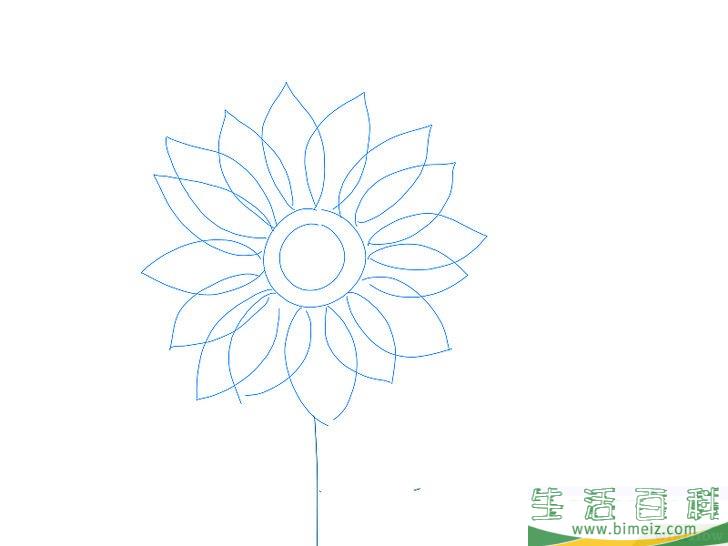怎么画花