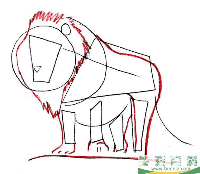怎么画狮子