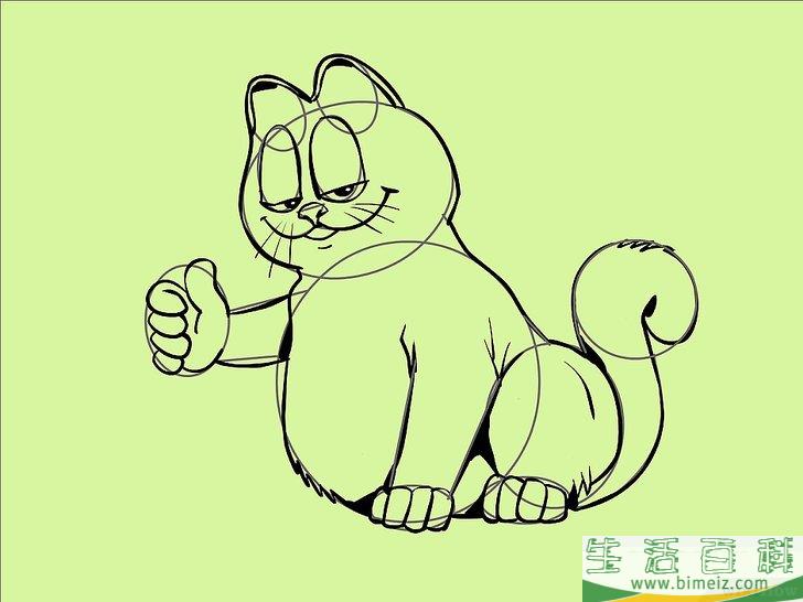 怎么画加菲猫