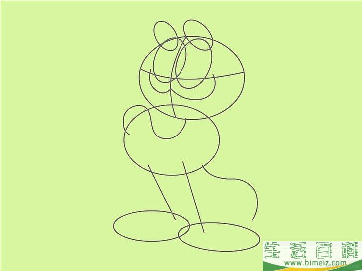怎么画加菲猫