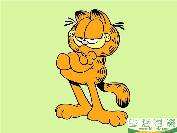 怎么画加菲猫