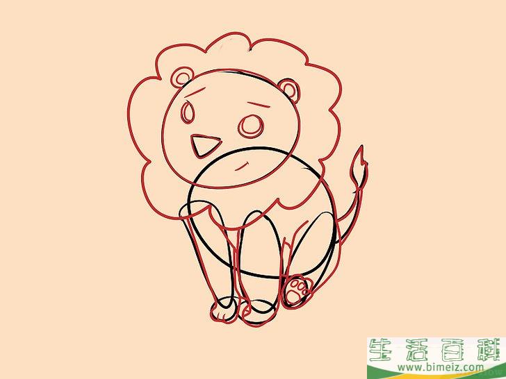 怎么画狮子