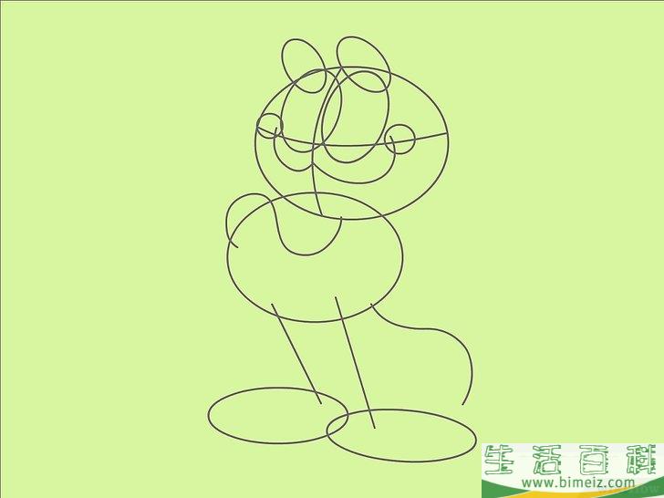 怎么画加菲猫