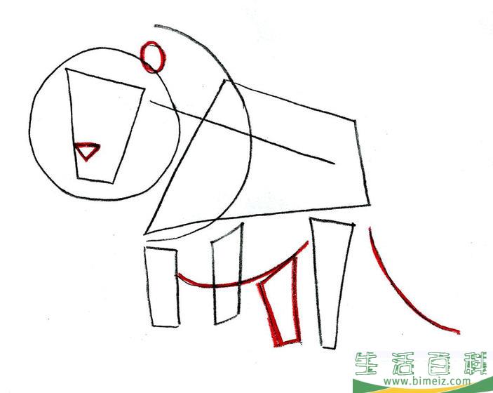 怎么画狮子