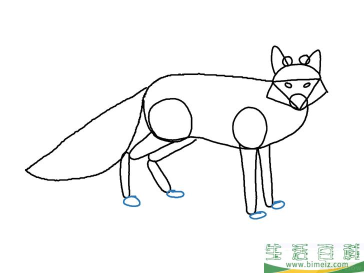 怎么画狐狸
