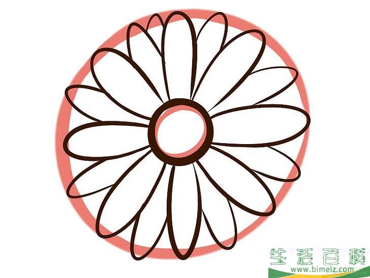 怎么画花