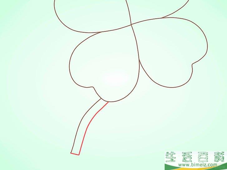 怎么画苜蓿草（三叶草）