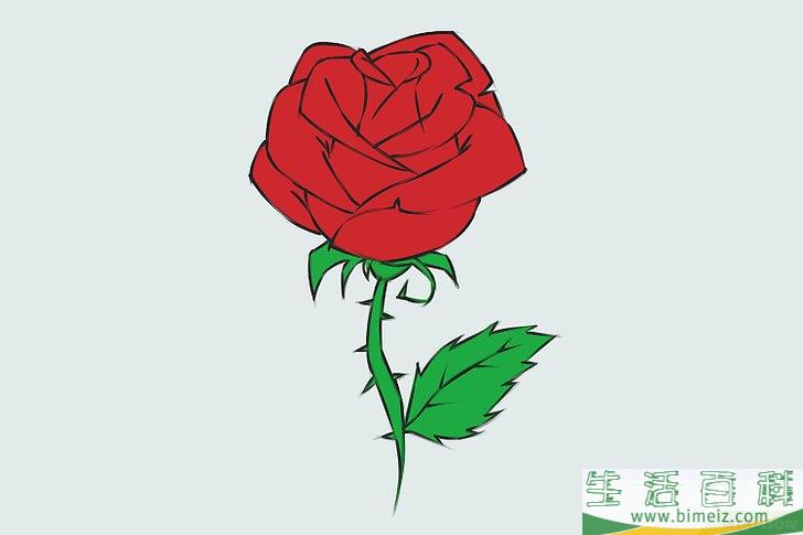 怎么画花