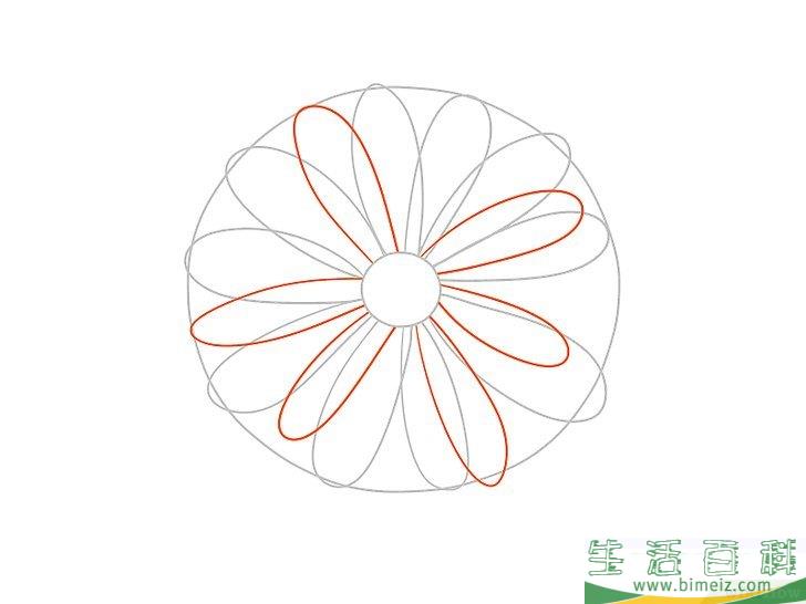 怎么画花
