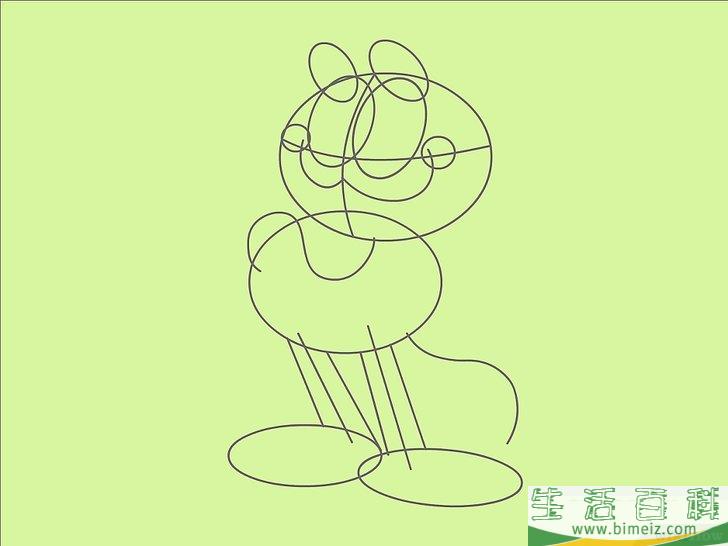 怎么画加菲猫