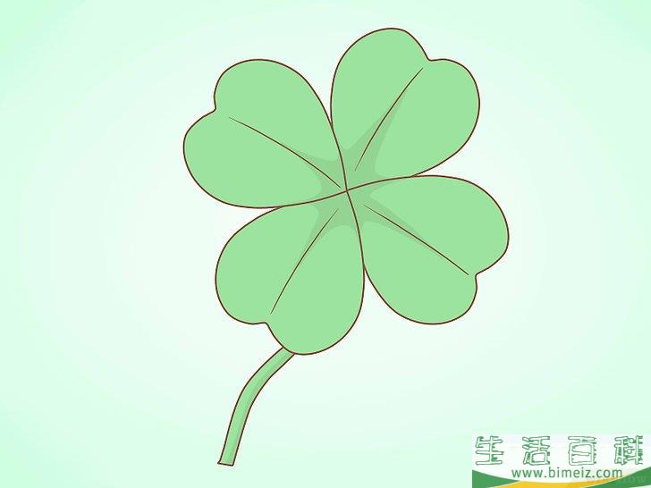 怎么画苜蓿草（三叶草）