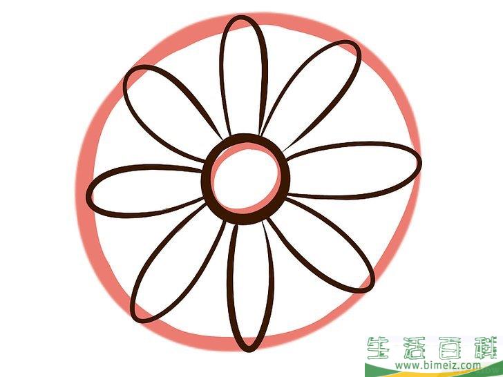怎么画花