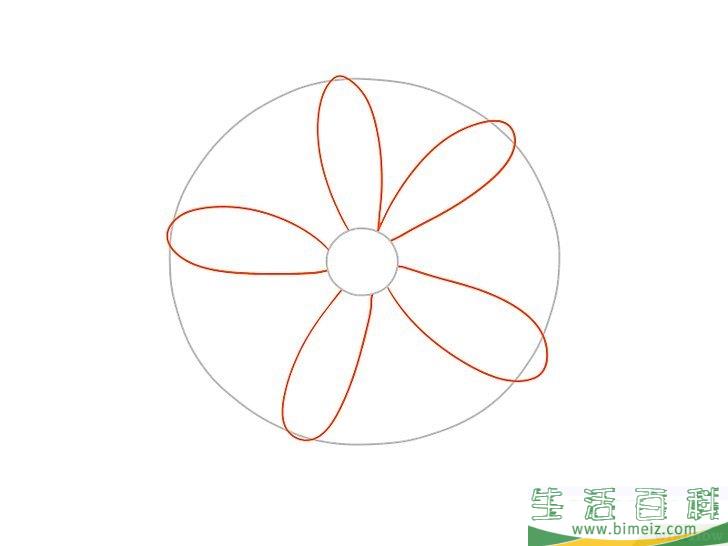 怎么画花