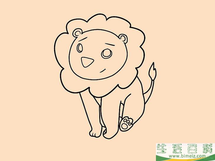 怎么画狮子