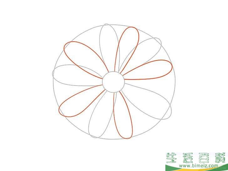 怎么画花