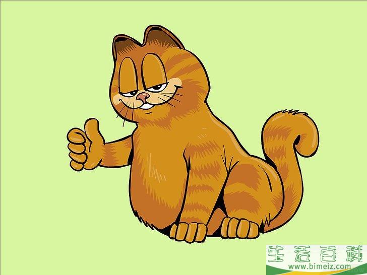 怎么画加菲猫