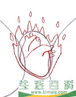 怎么画带翅膀的心