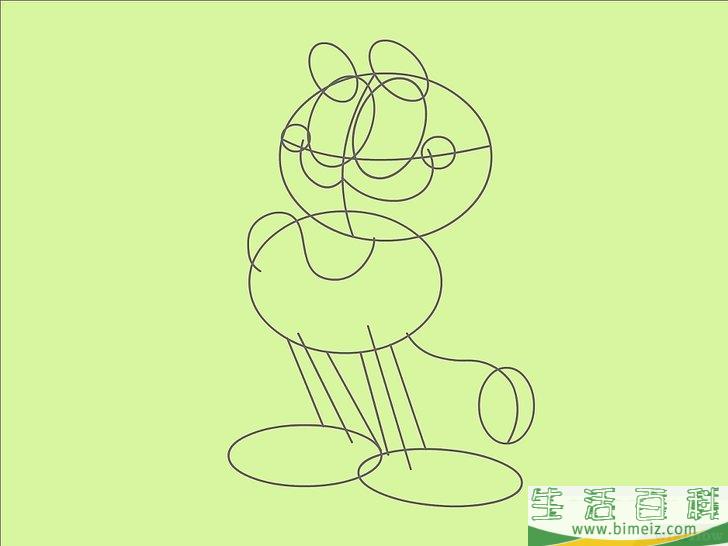 怎么画加菲猫
