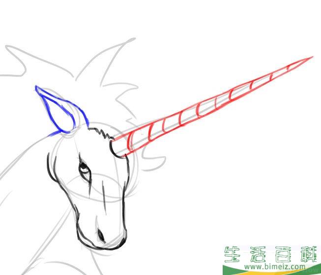怎么画独角兽