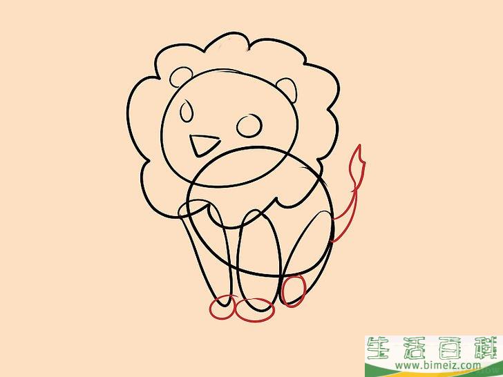 怎么画狮子