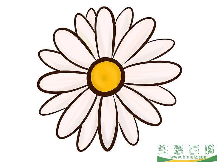 怎么画花