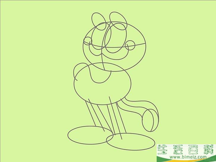 怎么画加菲猫