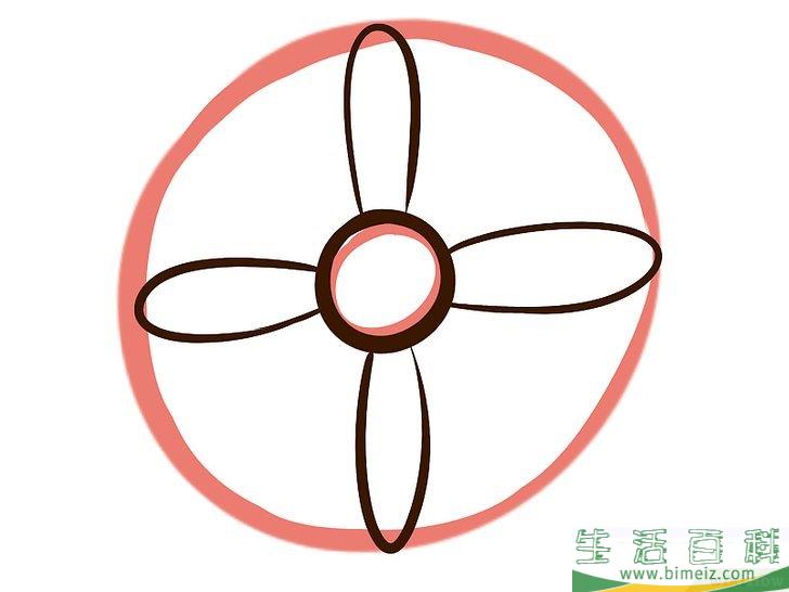 怎么画花
