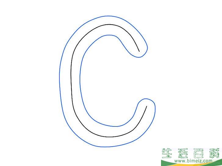 怎么画3D字母