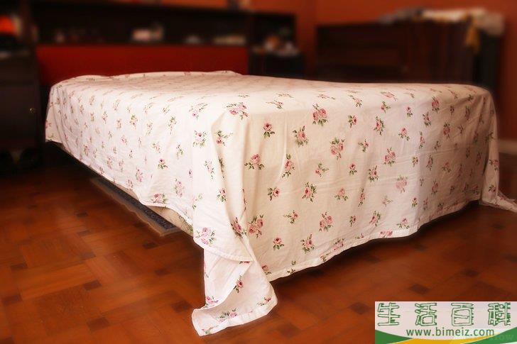 怎么叠医院床单角