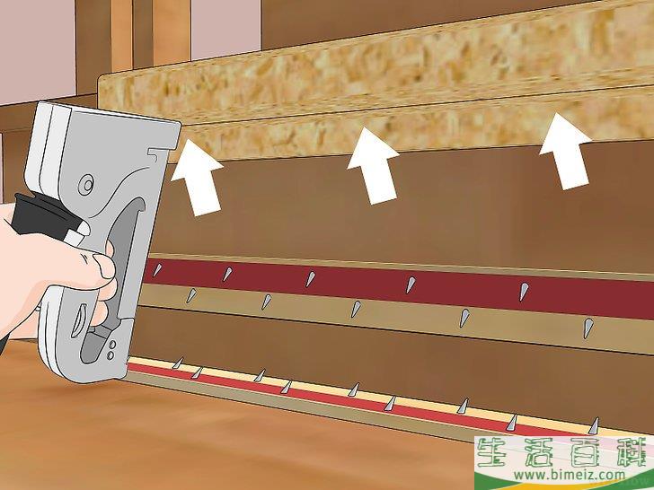 怎么在楼梯上铺地毯